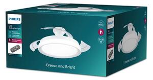 Philips-LED Stropna svetilka z ventilatorjem LED/35W/230V 5500/4000/2700K + Daljinski upravljalnik bela