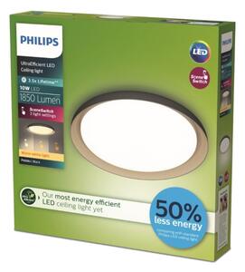 Philips - LED Zatemnitvena stropna svetilka PEBBLO LED/10W/230V 2700K črna