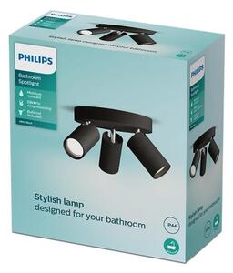 Philips - Kopalniški reflektor IDRIS 3xGU10/5W/230V IP44 črna