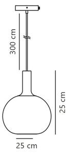 Nordlux - Lestenec na vrvici ALTON 1xE27/60W/230V bela/črna/medenina