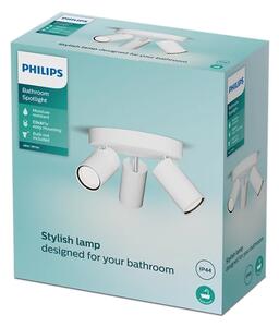 Philips - Kopalniški reflektor IDRIS 3xGU10/5W/230V IP44 bela