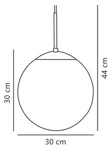 Nordlux - Lestenec na vrvici CAFE 1xE27/25W/230V pr. 30 cm