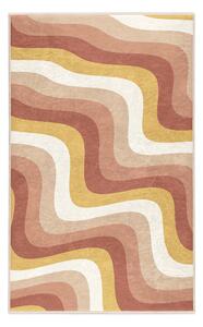 Oker rumena/prašno rožnata pralna preproga 60x100 cm Creamy Strawberry Swirl – Mila Home
