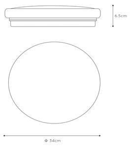 Lucide 79199/26/61 - LED Stropna svetilka OTIS 1xLED/26W/230V