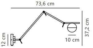 Nordlux - Stenska svetilka CONTINA 1xG9/5W/230V črna