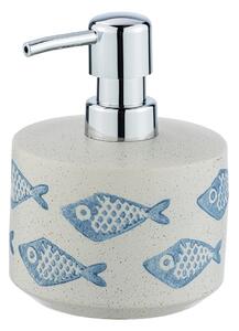 Modro-bel dozirnik za milo Wenko Aquamarin, 475 ml