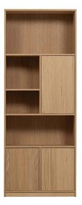 Modularna knjižna polica v hrastovem dekorju v naravni barvi 77x199 cm Modulair – vtwonen