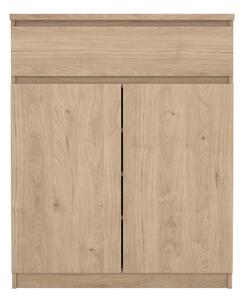 Komoda v hrastovem dekorju 80x100x40 cm Naia – Tvilum