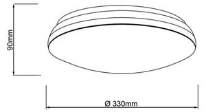 Brilliant - LED RGBW Zatemnitvena stropna svetilka MIDWAY LED/14W/230V + Daljinski upravljalnik