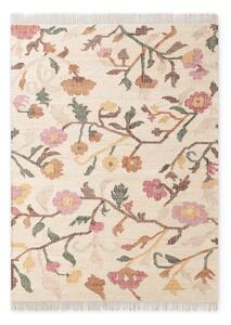 Kremno bela ročno tkana preproga iz jute 200x300 cm Roya Violette – Elle Decoration