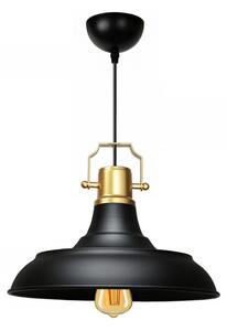 Črna viseča svetilka s kovinskim senčilom ø 25 cm Tarsus – Opviq lights