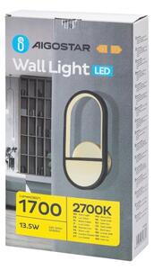 Aigostar - LED Stenska svetilka LED/13,5W/230V 2700K črna/zlata