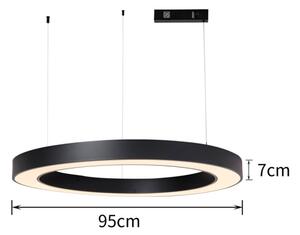 Immax NEO 07211L - LED Zatemnitveni lestenec na vrvici PASTEL 68W/230V Tuya črna + Daljinski upravljalnik