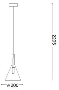 Ideal Lux - LED Lestenec na vrvici EMPIRE 1xG9/3W/230V