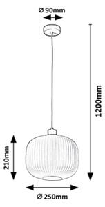 Rabalux - Lestenec na vrvici 1xE27/60W/230V