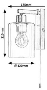 Rabalux 3579 - Stenska svetilka MIROSLAW 1xE27/40W/230V