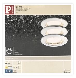 Paulmann 92829 - SET 3x LED/6,8W IP44 Kopalniška zatemnitvena svetilka COIN 230V