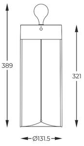 Zuma Line 1003 - LED Zatemnitvena polnilna svetilka ESTERNO LED/1,2W/230V siva IP54