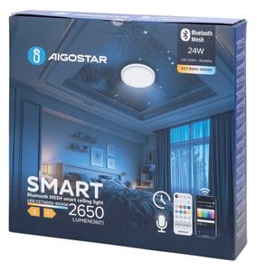 Aigostar - LED Kopalniška stropna svetilka LED/24W/230V IP44 + Daljinski upravljalnik