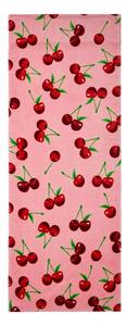 Rožnata bombažna brisača za na plažo 78x200 cm Cherries – Catherine Lansfield