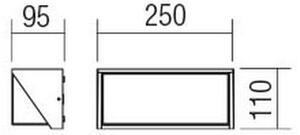 Redo 90237 - LED Zunanja stenska svetilka SPECTRA LED/16W/230V 3000K IP54 bela