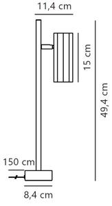 Nordlux - Namizna svetilka ALANIS 1xGU10/15W/230V črna