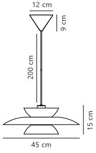 Nordlux - Lestenec na vrvici CARMEN 1xE27/40W/230V črna