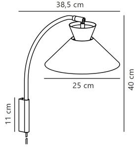 Nordlux - Stenska svetilka DIAL 1xE27/40W/230V črna