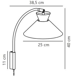 Nordlux - Stenska svetilka DIAL 1xE27/40W/230V siva