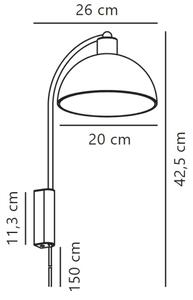 Nordlux - Stenska svetilka ELLEN 1xE14/40W/230V zlata