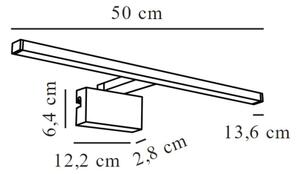 Nordlux -LED Kopalniška luč za osvetlitev ogledala MARLEE LED/8,9W/230V IP44 50 cm krom