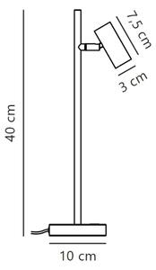 Nordlux - LED Zatemnitvena namizna svetilka OMARI LED/3,2W/230V bela