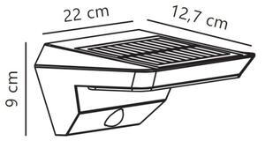 Nordlux - LED Solarna stenska svetilka s senzorjem AGENA LED/5W/3,7V IP44