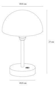 Nordlux - LED Zatemnitvena polnilna namizna svetilka ELLEN LED/2,8W/3,7V IP44 bela