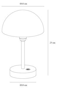 Nordlux - LED Zatemnitvena polnilna namizna svetilka ELLEN LED/2,8W/3,7V IP44 črna