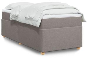 VidaXL Box spring postelja z vzmetnico taupe 100x200 cm blago