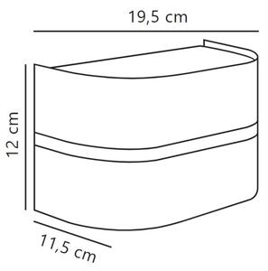 Nordlux - Zunanja stenska svetilka SIBELIS 1xE27/10W/230V IP44 antracit