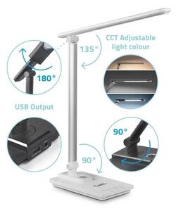 LED Zatemnitvena namizna svetilka z USB LED/9W/230V 3000K/4000K/5500K bela