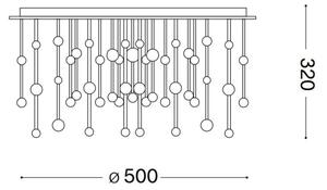 Ideal Lux - LED Zatemnitveni lestenec ARMONY LED/55W/230V pr. 50 cm