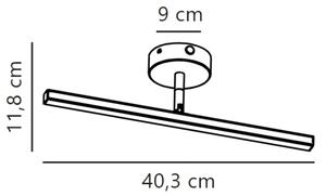 Nordlux-LED Kopalniška luč za osvetlitev ogledala IP LED/6,2W/230V IP44 40 cm mat krom