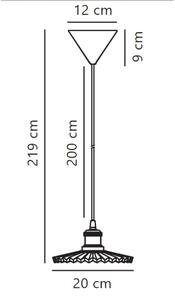 Nordlux - Lestenec na vrvici TORINA 1xE27/40W/230V pr. 20 cm