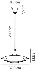 Nordlux - Lestenec na vrvici BRETAGNE 1xG9/25W/230V antracit