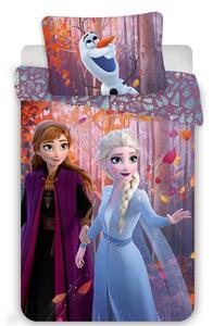 Enojna bombažna otroška posteljnina 140x200 cm Frozen "Sister Purple" – Jerry Fabrics