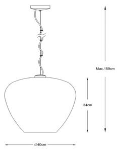 Lucide 70478/40/65 - Lestenec na vrvici SOUFIAN 1xE27/60W/230V