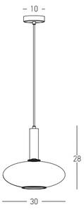 Zambelis 22072 - Lestenec na vrvici 1xE27/40W/230V pr. 30 cm zlata