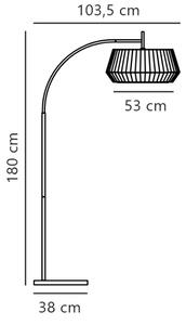 Nordlux - Talna svetilka DICTE 1xE27/60W/230V črna/bež