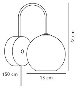 Nordlux - Stenska svetilka FRANCA 1xE14/40W/230V