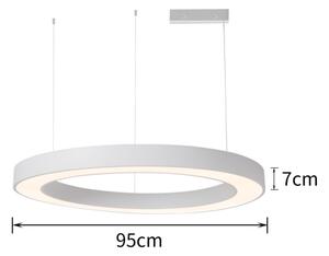 Immax NEO 07214L - LED Zatemnitveni lestenec PASTEL LED/68W/230V bela 95cm Tuya + Daljinski upravljalnik