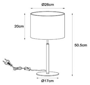 Lucide 45509/81/38 - Namizna svetilka MAYA 1xE27/40W/230V krem barva