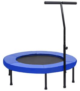 VidaXL Fitnes trampolin z ročajem in varnostno oblogo 102 cm